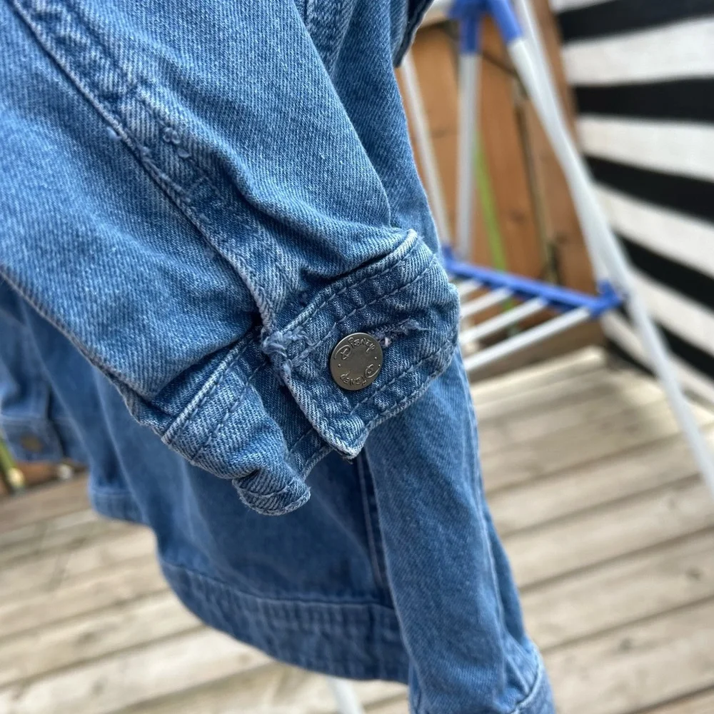 Disney Blue Denim Jacket with Mickey Mouse Embroidery - Picture 5 of 8